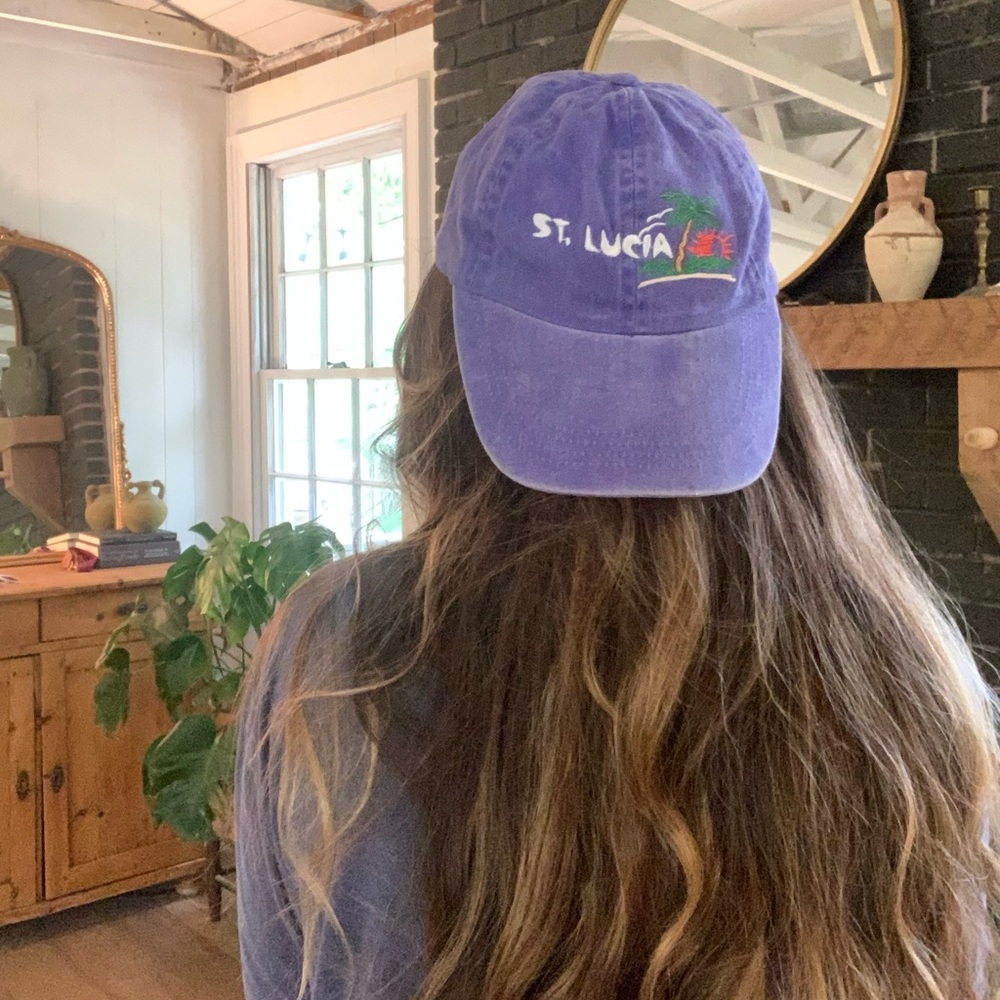 Purple St. Lucia hat
